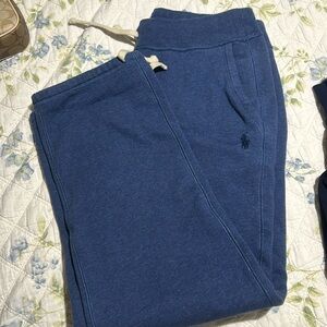 blue polo ralph lauren sweatpants